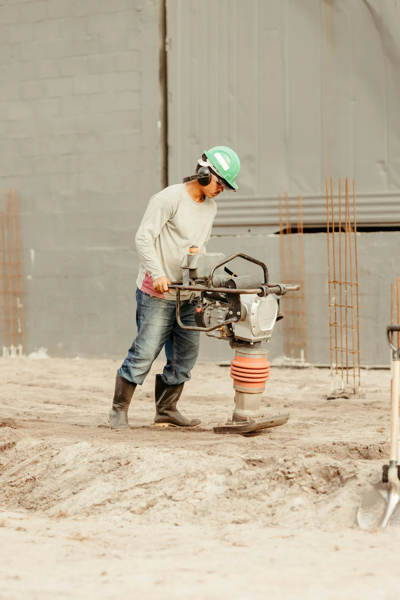 sub-grade prep before a concrete pour calculated by volume in Gatineau