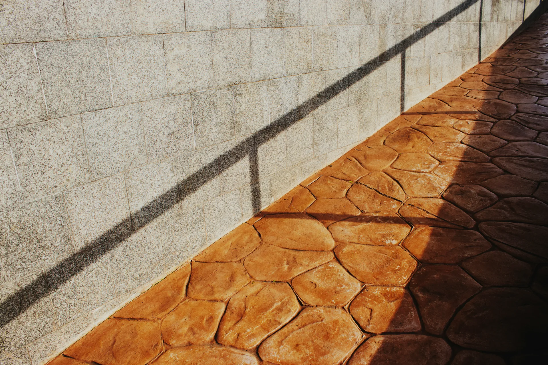 stamped concrete flagstone walkway at a Kanata home