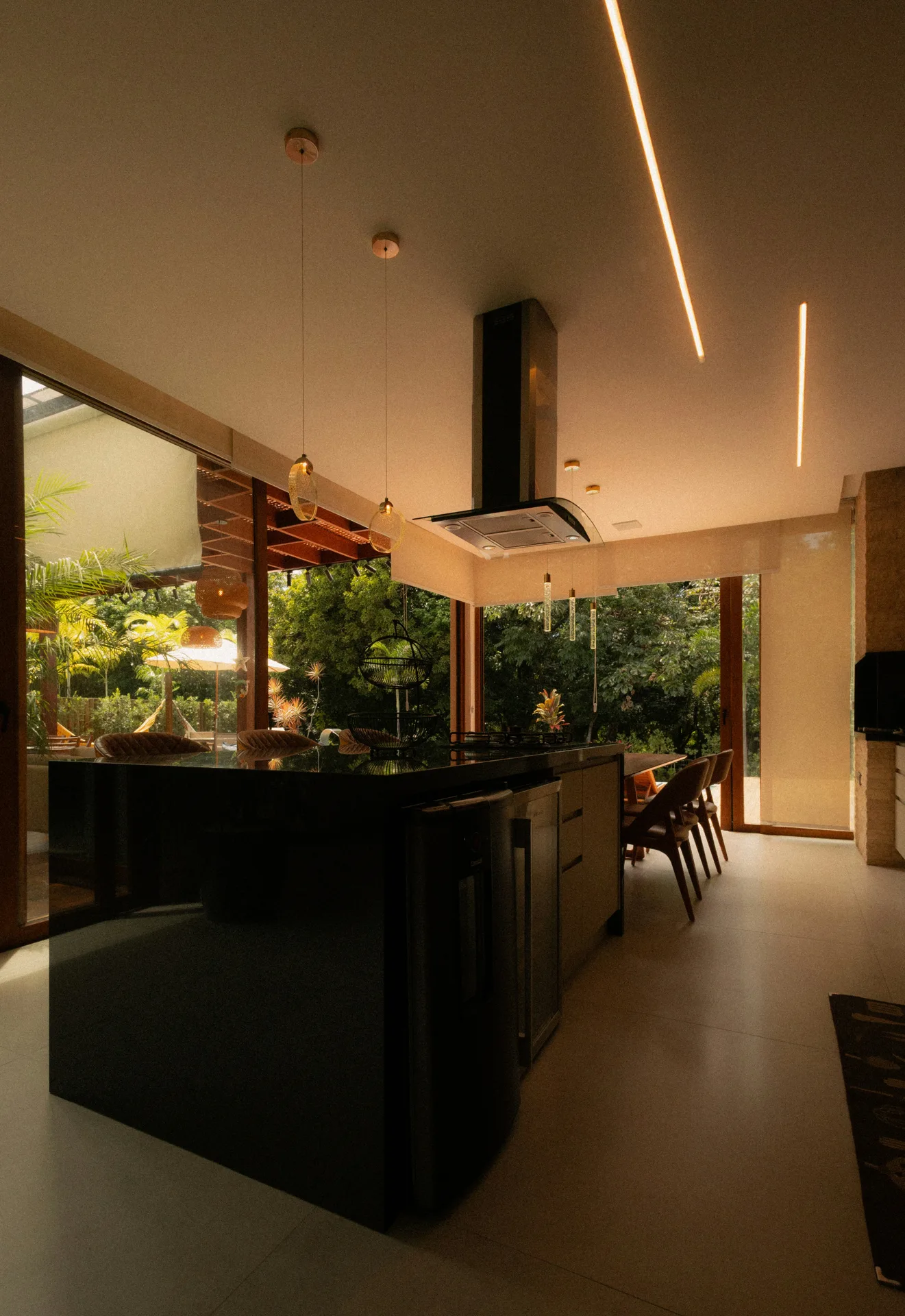 polished concrete floor in a modern Gatineau kitchen